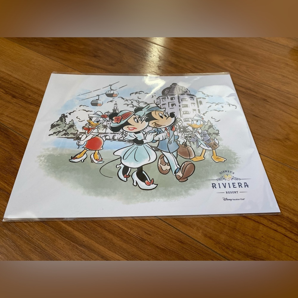 Mickey and Minnie art work. Sz 8x10 inches. NWT. Disney’s Riviera Resort. - Picture 2 of 6